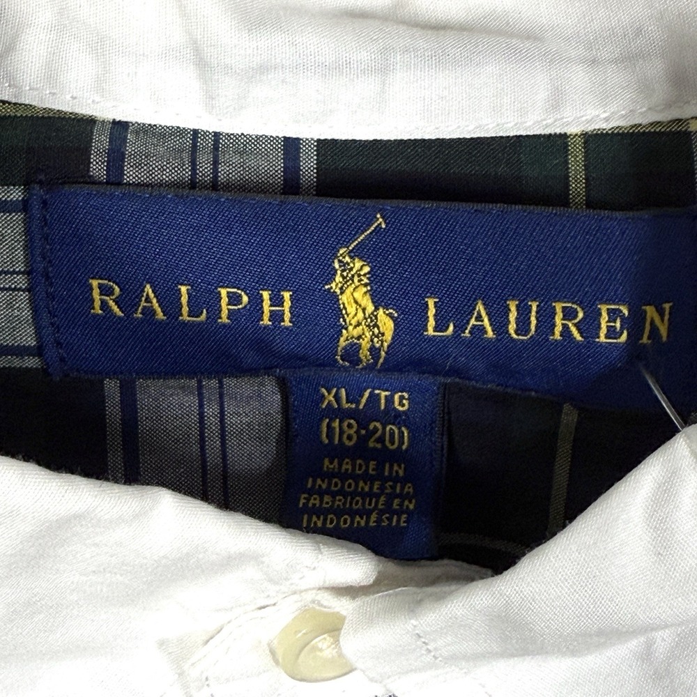 Polo Ralph Lauren Shirt Boys XL 18-20 Patchwork Plaid Fun Button Down Tartan NWT - Picture 4 of 12
